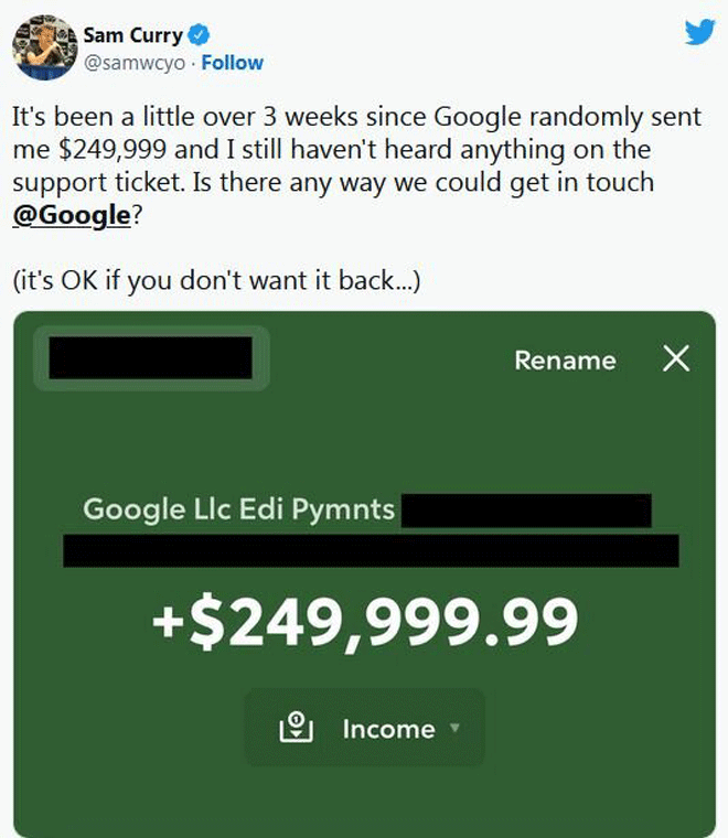 Google brand human error moved 250000 01 - خطای انسانی برند گوگل 250هزار دلار جابه جا کرد