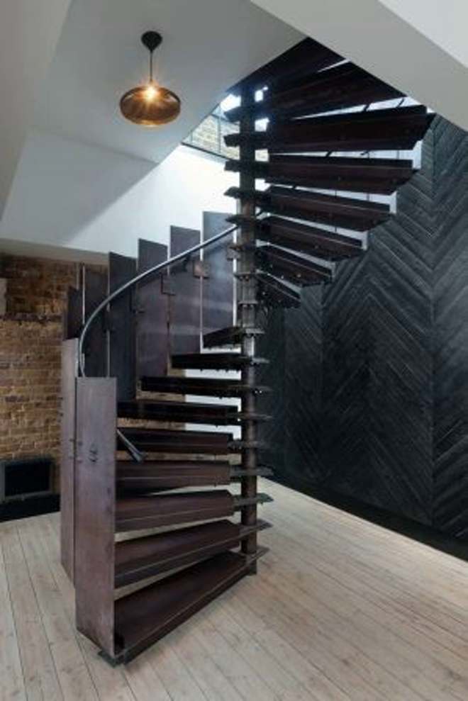 Modern metal stairs 01 - پله فلزی مدرن