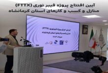 پروژه توسعه شبکه فیبر نوری آسیاتک در کرمانشاه