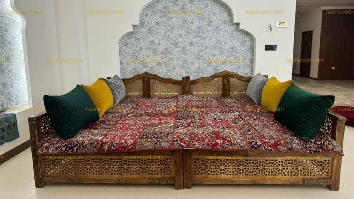 تخت سنتی صنایع چوب نصر