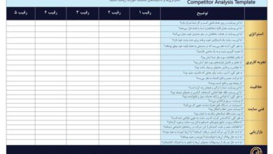 تمپلیت تحلیل رقبا