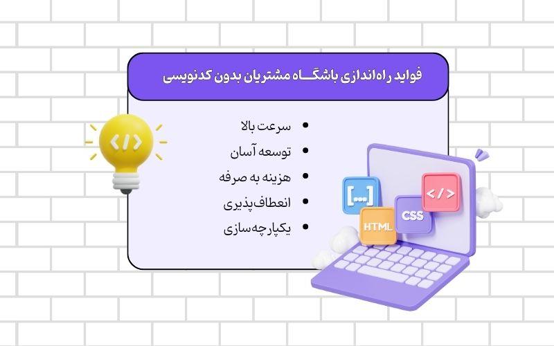 مزایای راه اندازی باشگاه مشتریان بدون کدنویسی