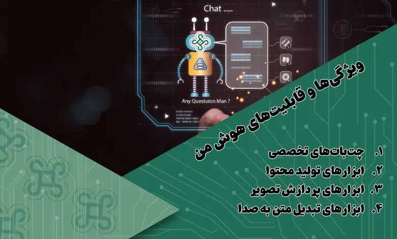 امکانات وب سایت هوش مصنوعی هوش من در ایران امکانات وب سایت هوش مصنوعی هوش من در ایران
