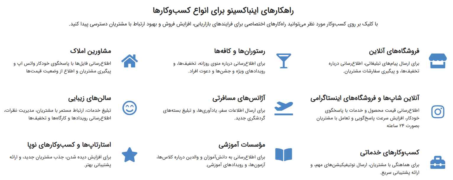 راهکارهای افزایش فروش اینباکسینو برای کسب و کارها