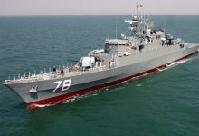 ناوگروه ۱۰۳ ایران وارد آب‌های سرزمینی شد +ویدیو