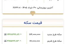 جدیدترین قیمت طلا و سکه در بازار تهران امروز شنبه ۳۰ خرداد +جدول