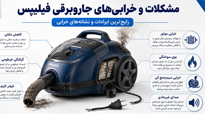 تعمیر جاروبرقی فیلیپس؛ چرا انتخاب یک مرکز تخصصی اهمیت دارد؟ تعمیر جاروبرقی فیلیپس؛ چرا انتخاب یک مرکز تخصصی اهمیت دارد؟