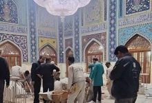 آماده‌سازی آرامگاه ابدی رهبر شهید انقلاب در حریم امن رضوی +عکس