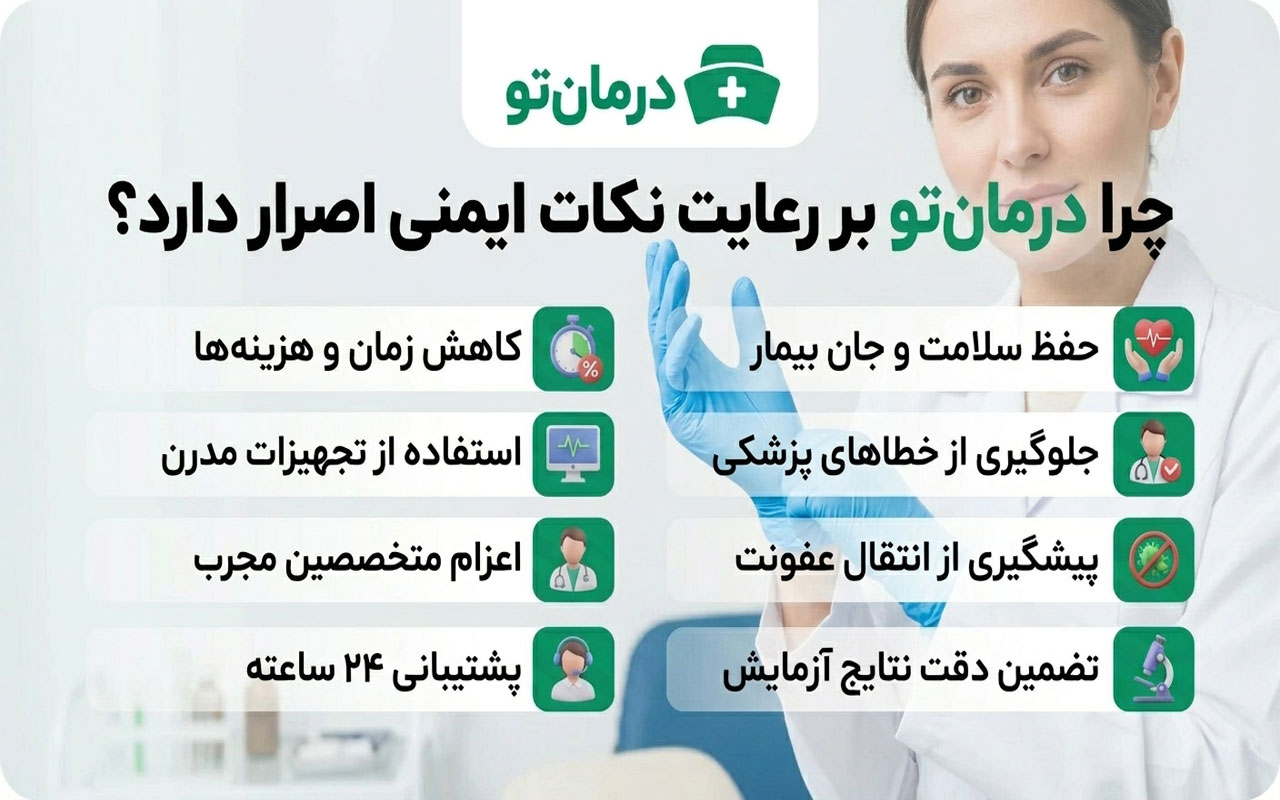 چرا درمان تو بر رعایت نکات ایمنی در خدمات پزشکی اصرار دارد؟