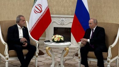 پوتین در دیدار پزشکیان: سلام مرا به آیت‌الله سیدمجتبی خامنه‌ای برسانید +ویدیو